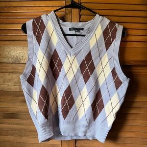 Plaid Sweater Vest